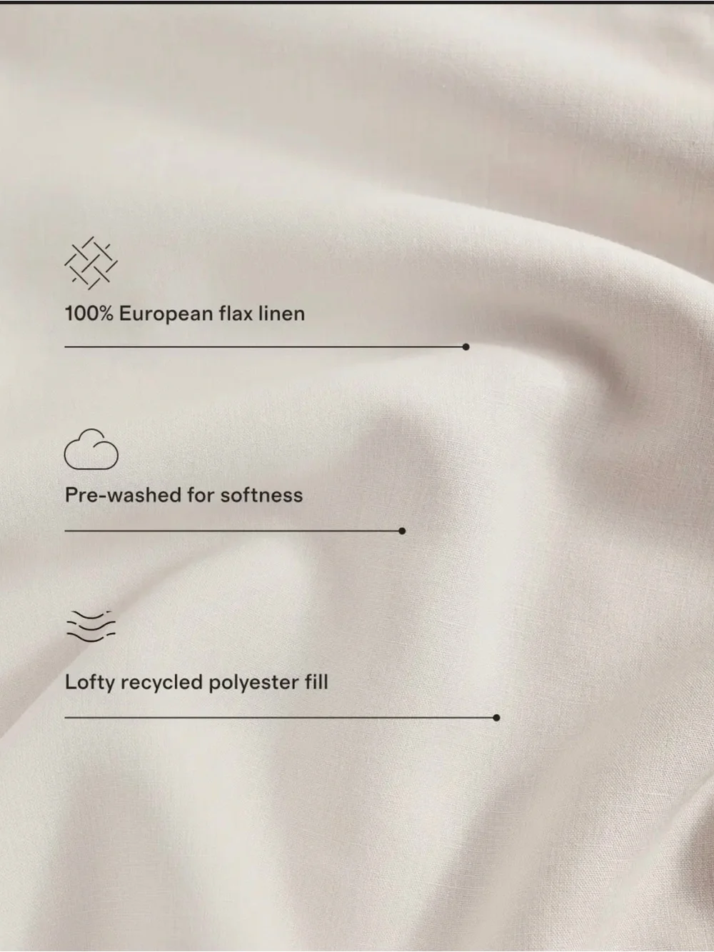 Quince European Linen Dream Quilt in Sand King/Cal King 985
